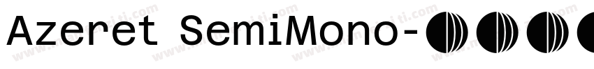 Azeret SemiMono字体转换